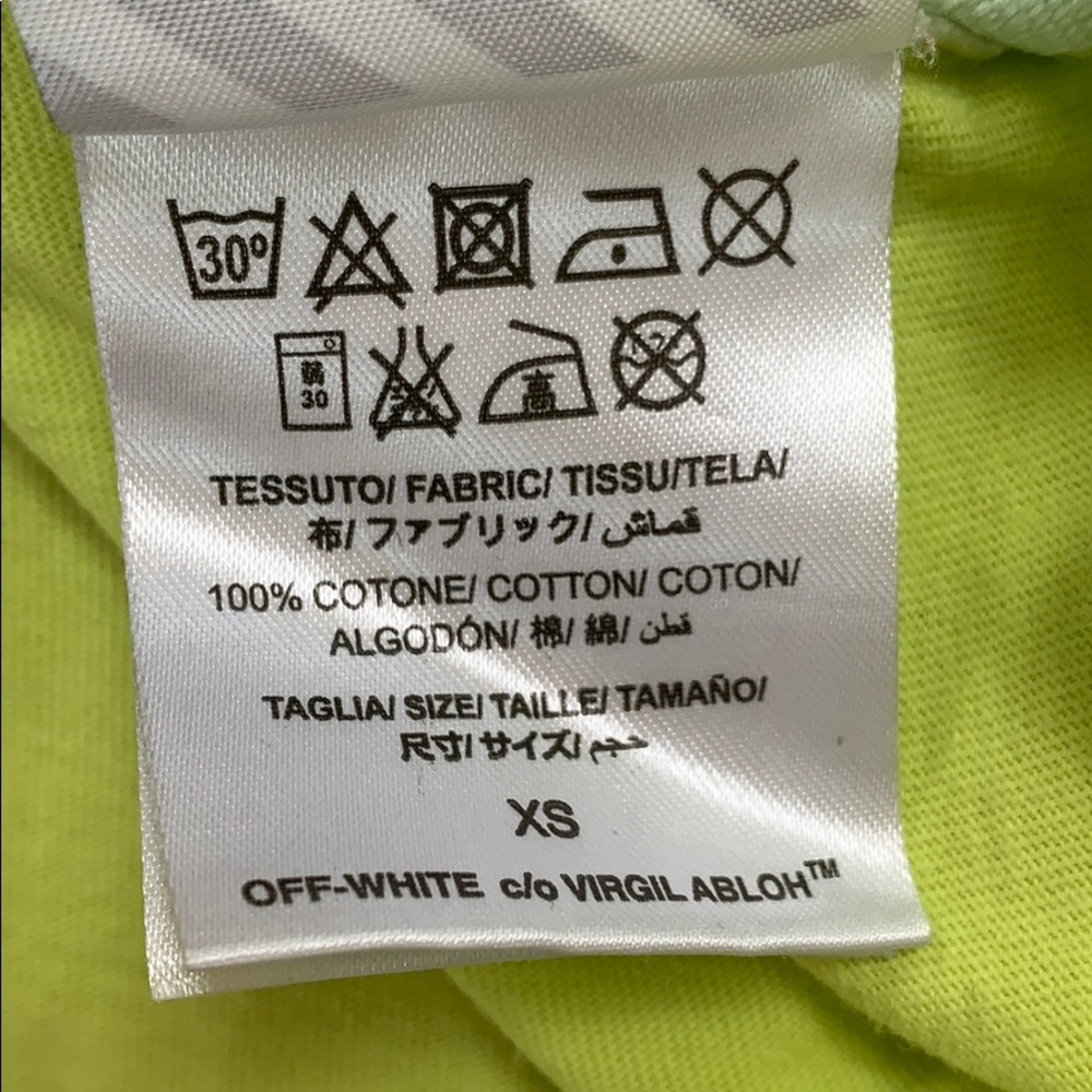 OFF- WHITE neon graphic tee - Picture 6 of 6